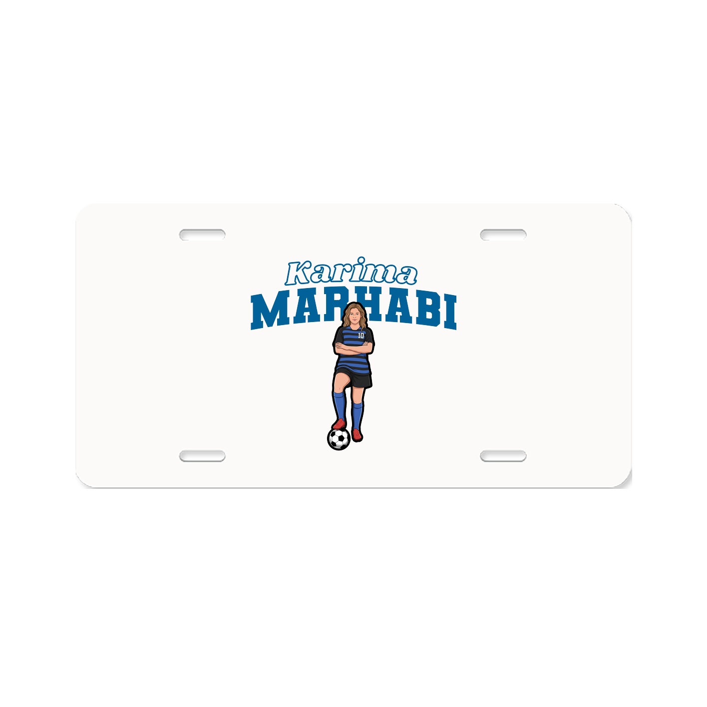 License Plate — Name Arch in Classic