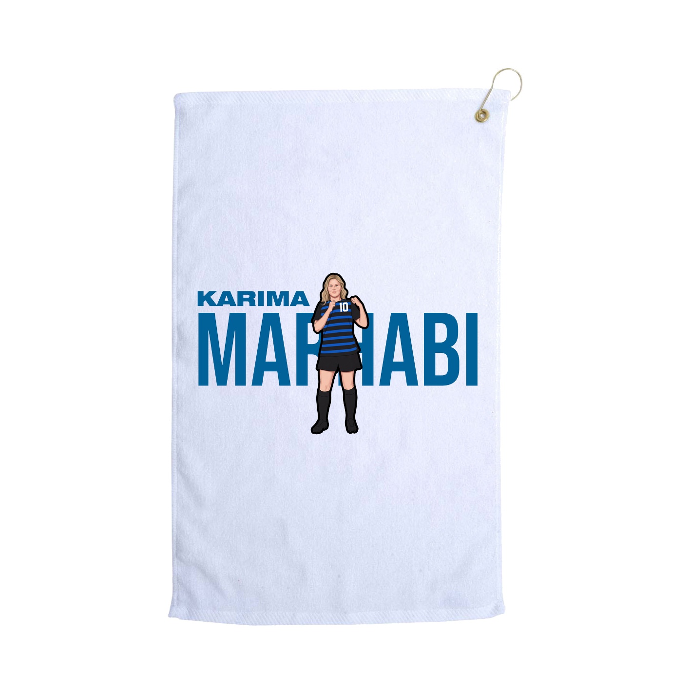 Golf Towel — Player Name in White