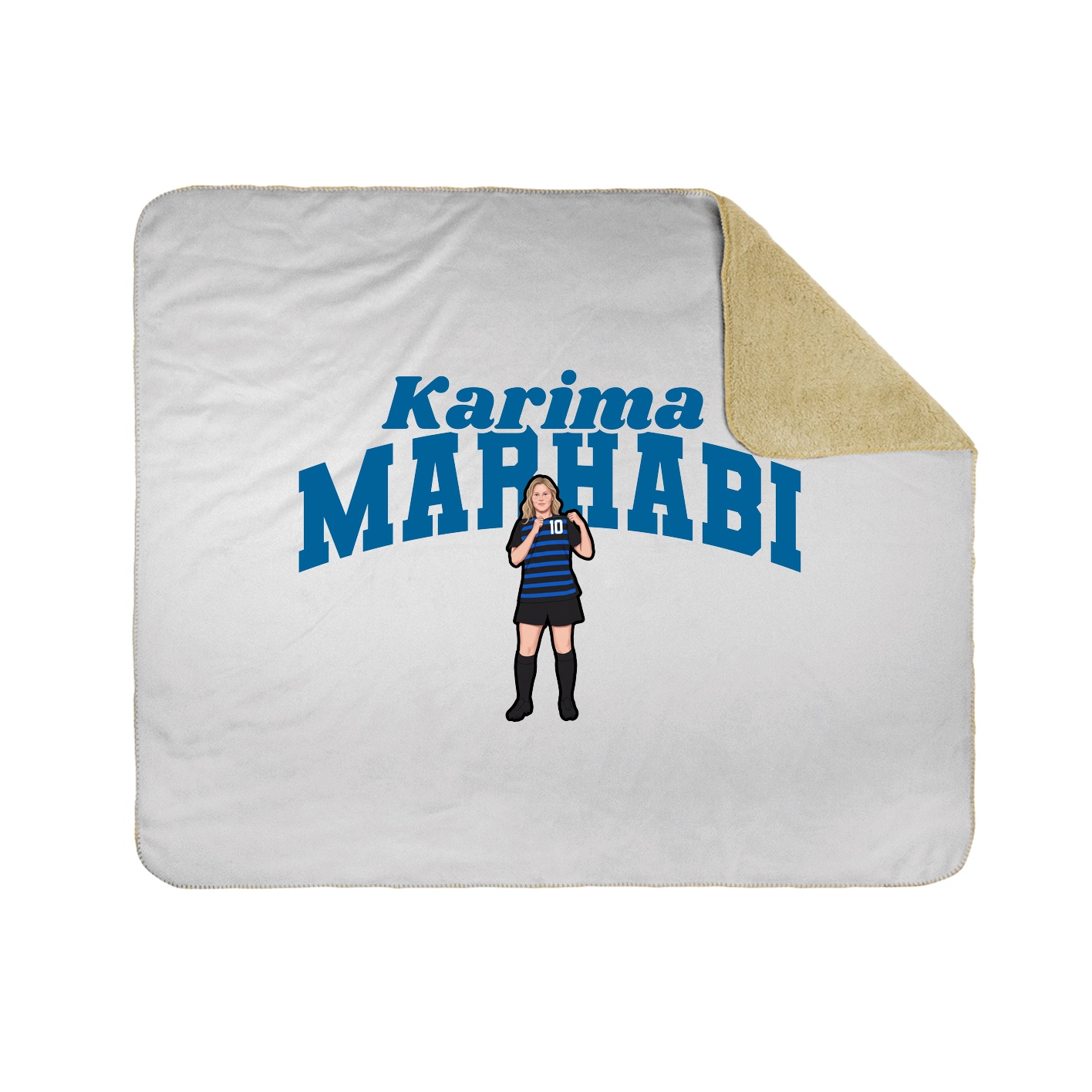 Throw Blanket — Signature Arch in White
