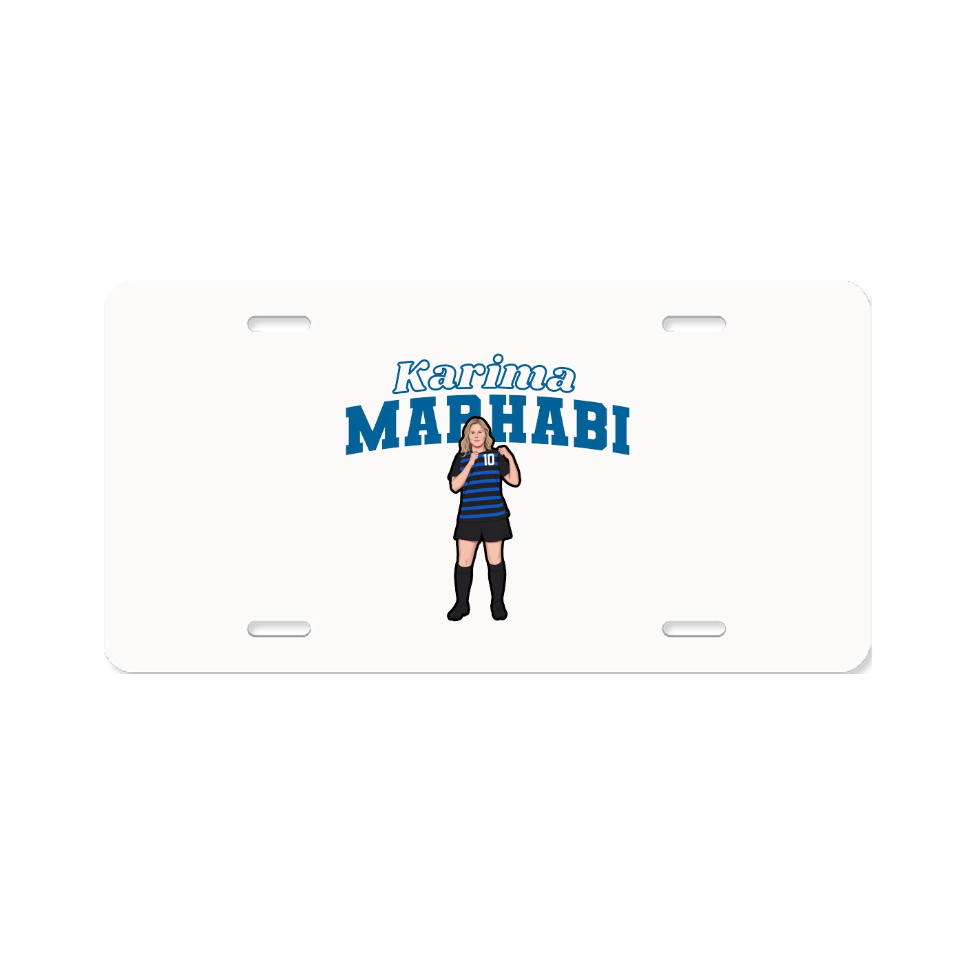License Plate — Name Arch in Classic