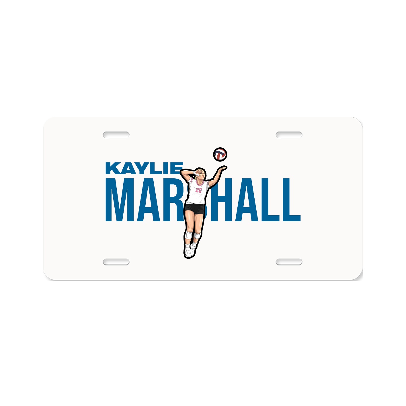 License Plate — Player Name in Classic
