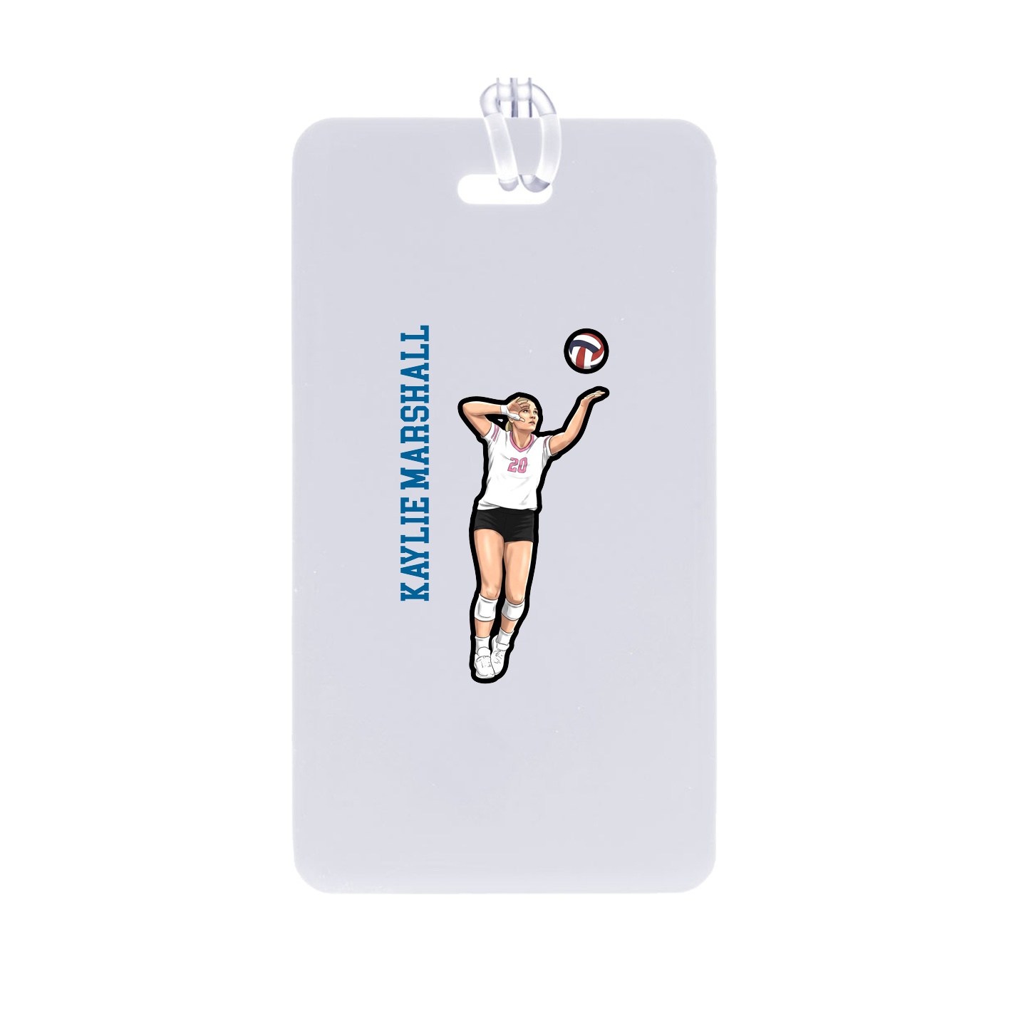 Bag Tag — Name Vertical in Classic