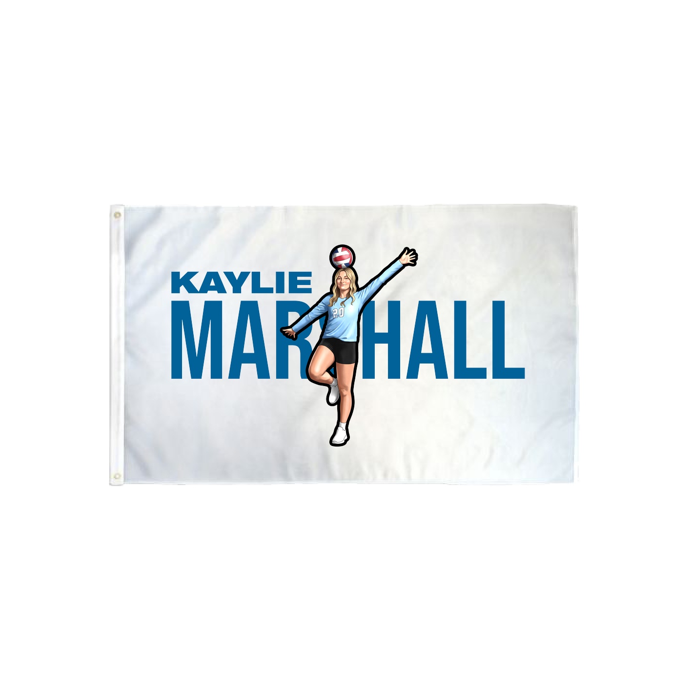 3x5 Flag — Player Name in Classic