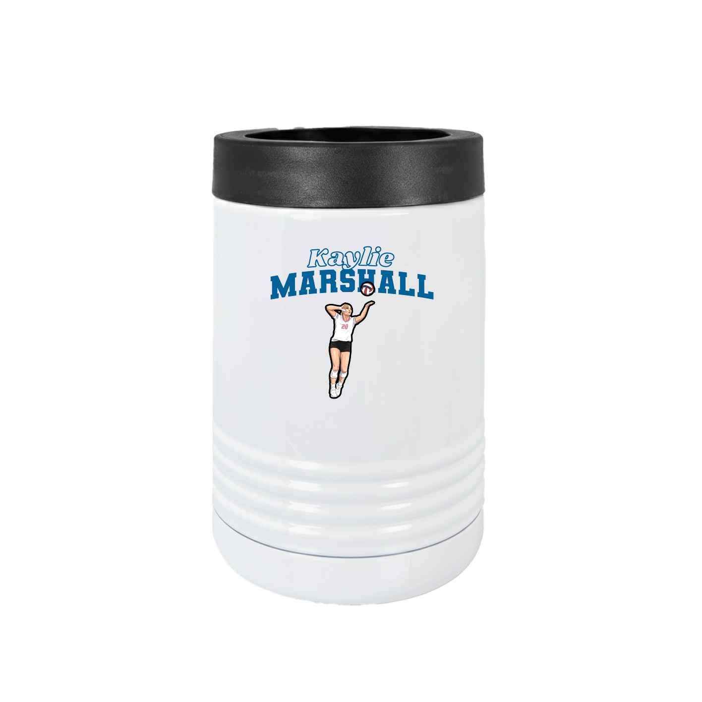 Beverage Holder — Name Arch in White