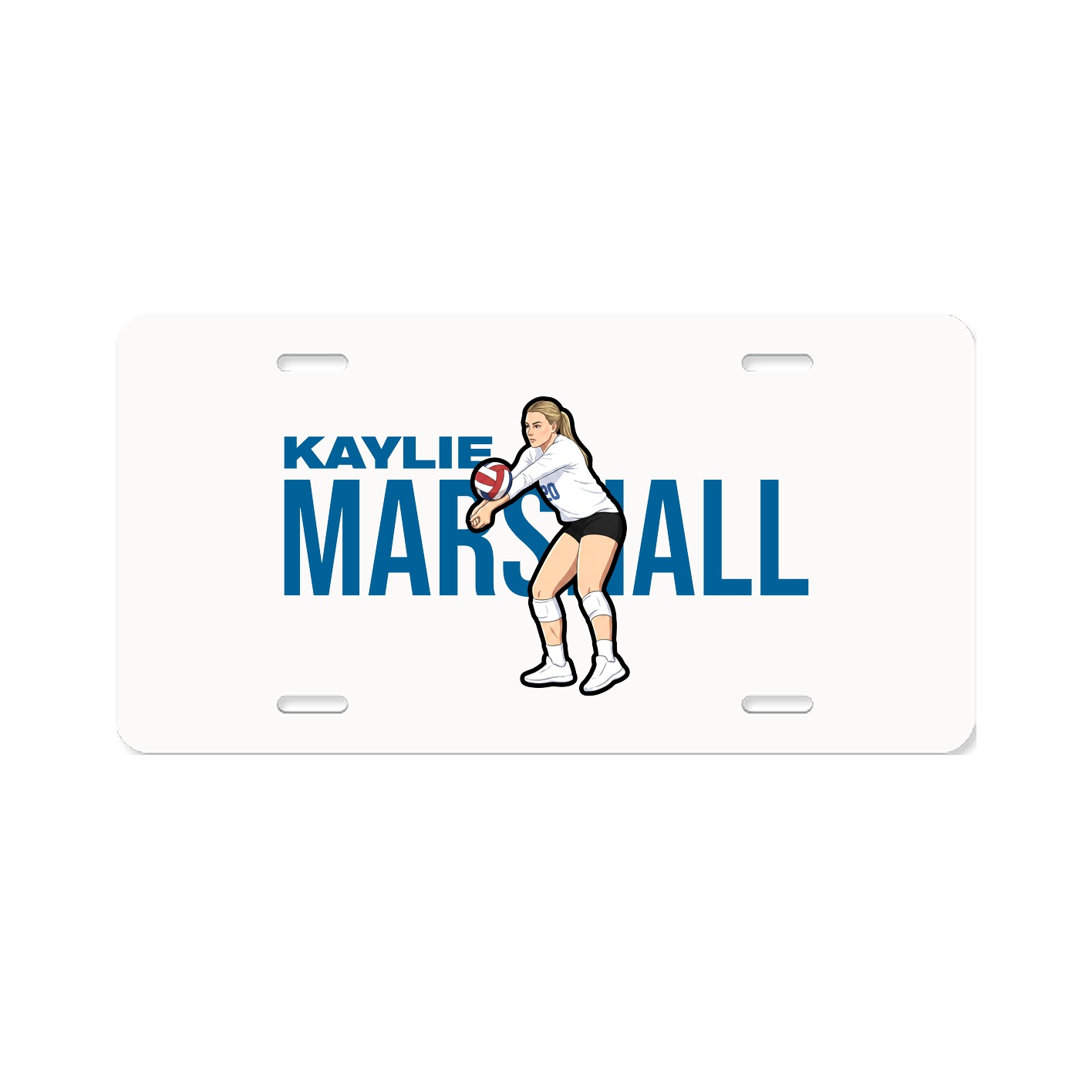 License Plate — Player Name in Classic