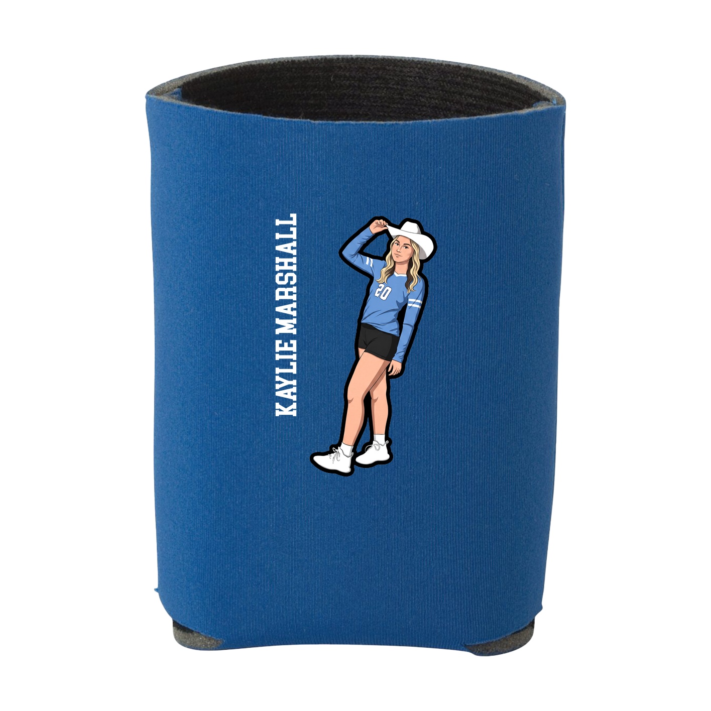 Can Holder — Name Vertical in Royal
