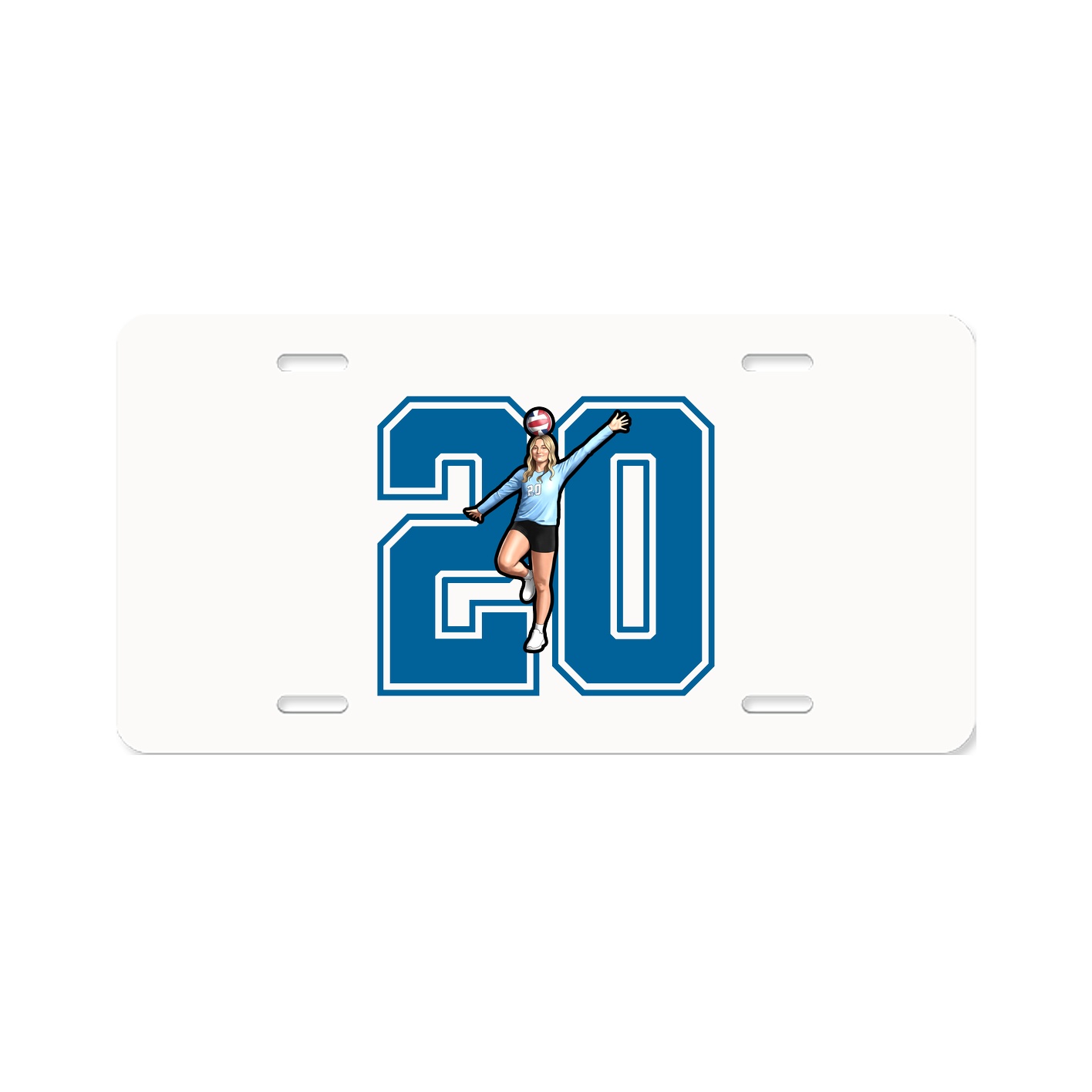 License Plate — Number in Classic