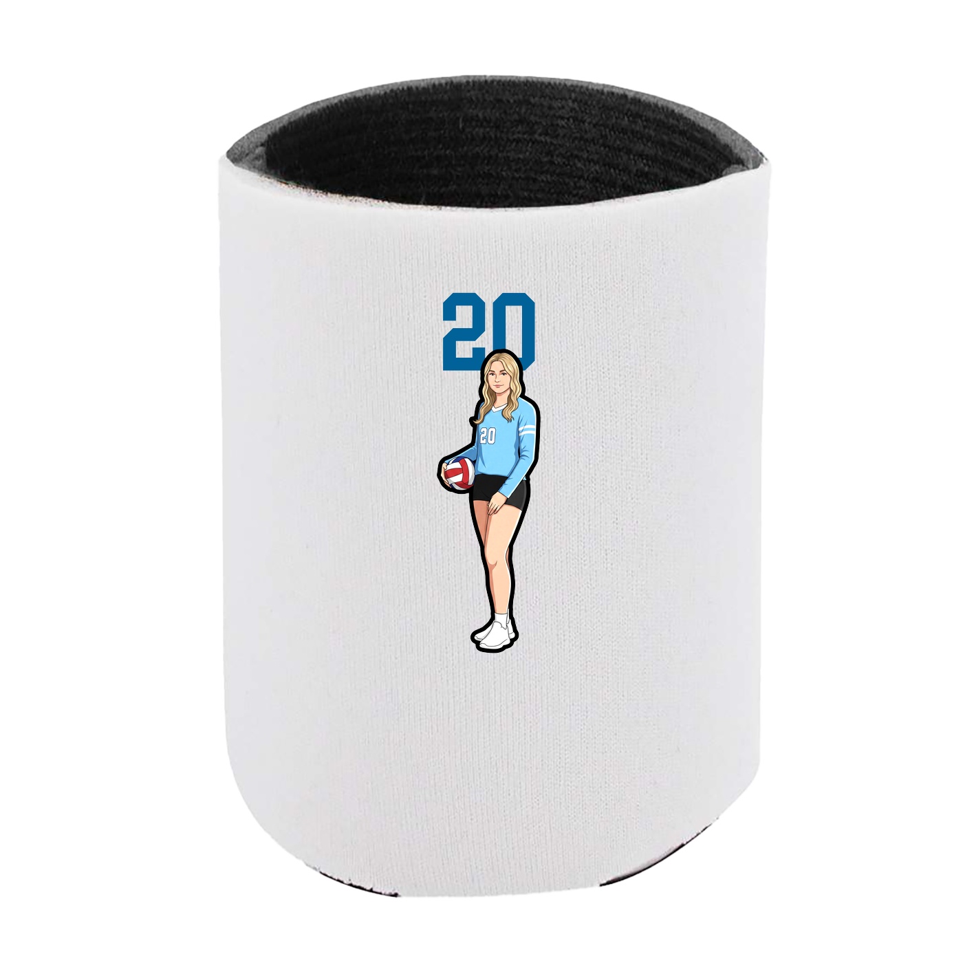 Can Holder — Number Top in White