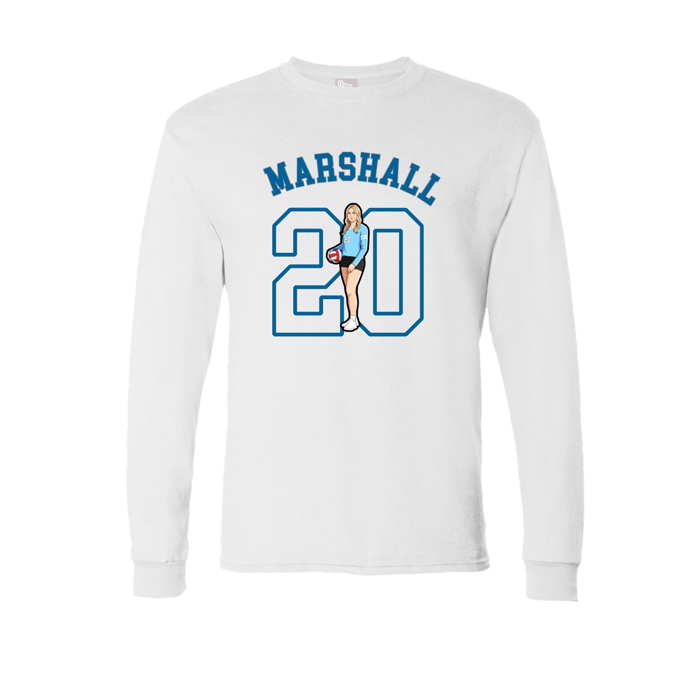 Long Sleeve Tee — Shirsey Arch in White
