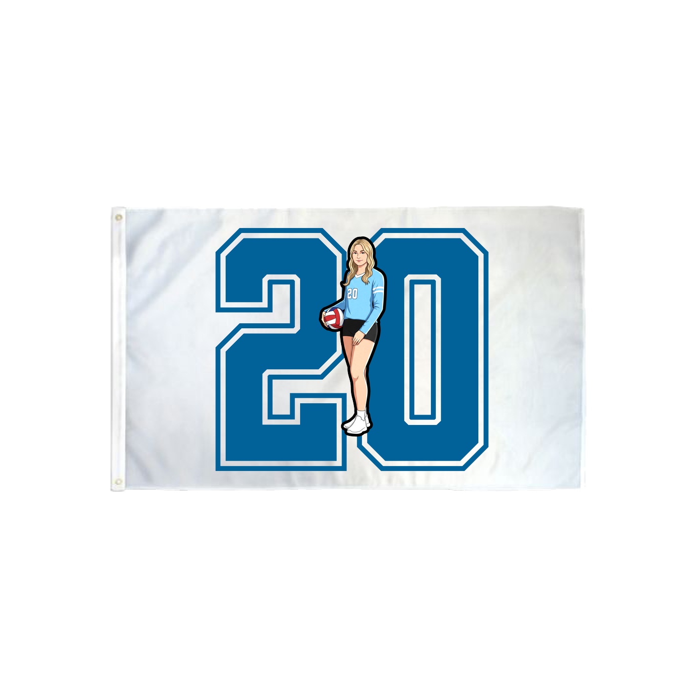 3x5 Flag — Number in Classic