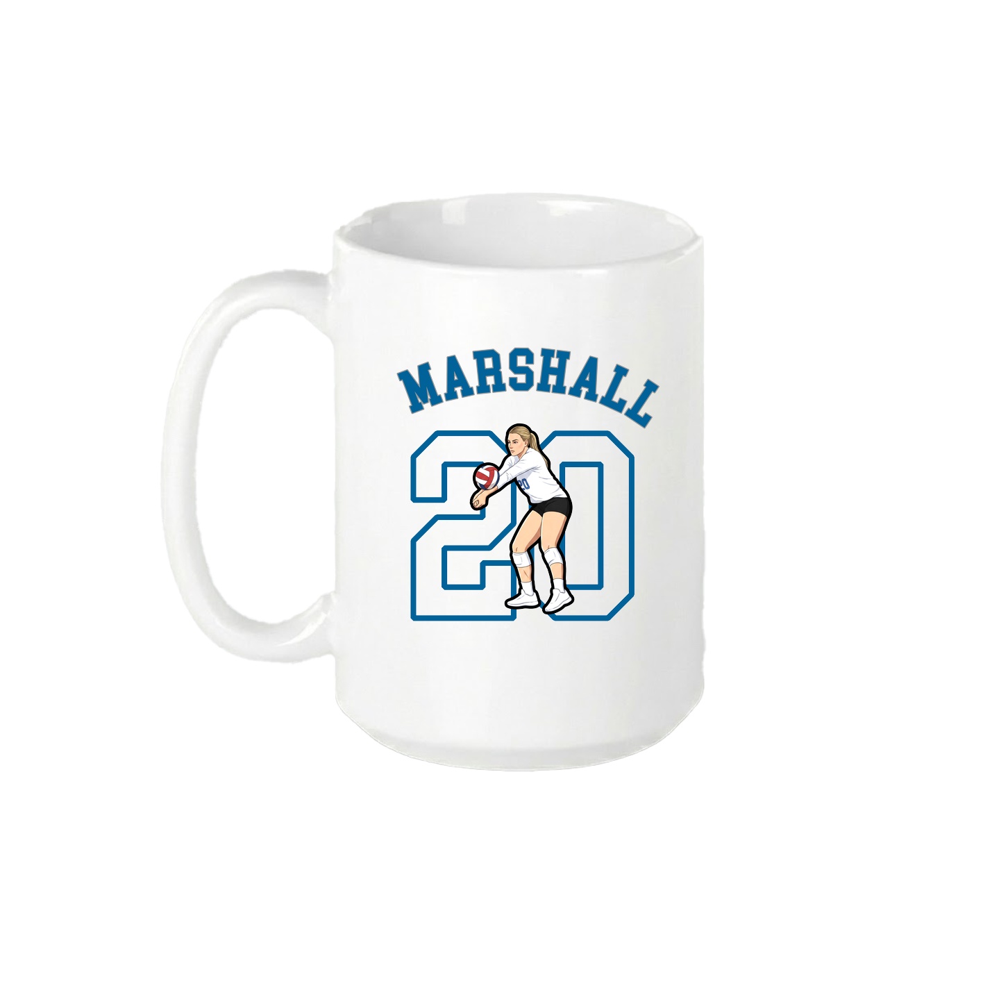 15oz Coffee Mug — Shirsey Arch in White