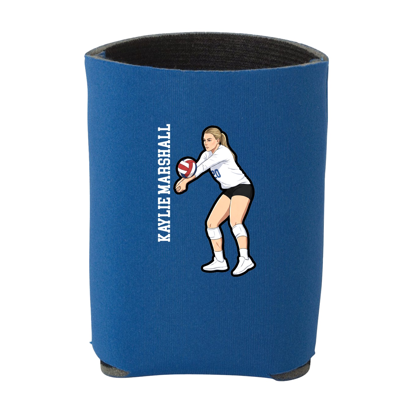 Can Holder — Name Vertical in Royal