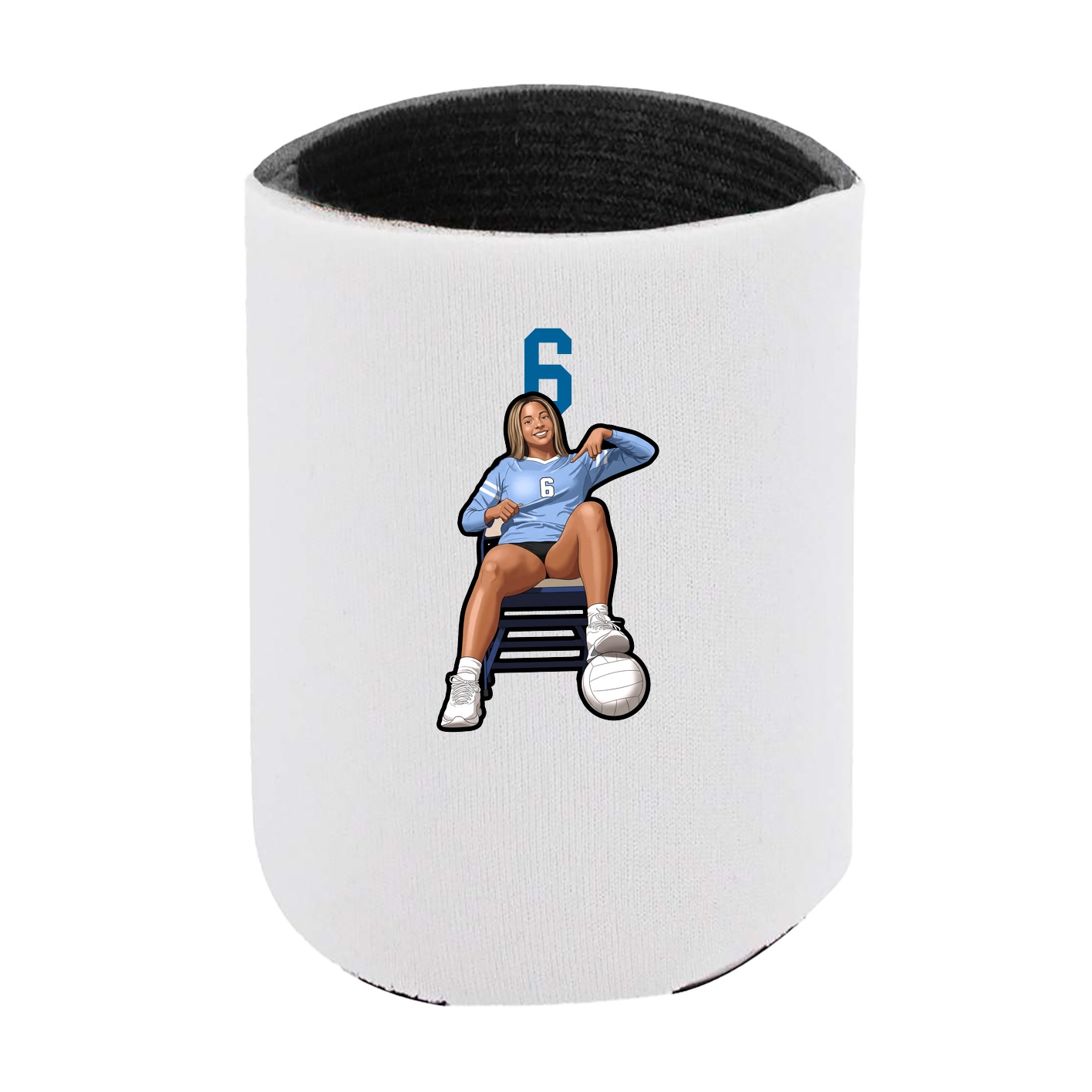 Can Holder — Number Top in White