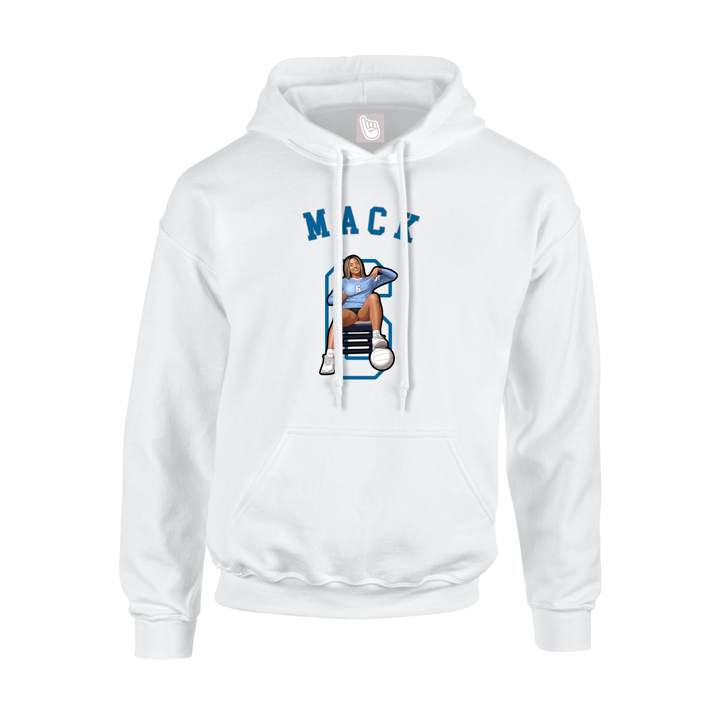 Hoodie — Shirsey Arch in White