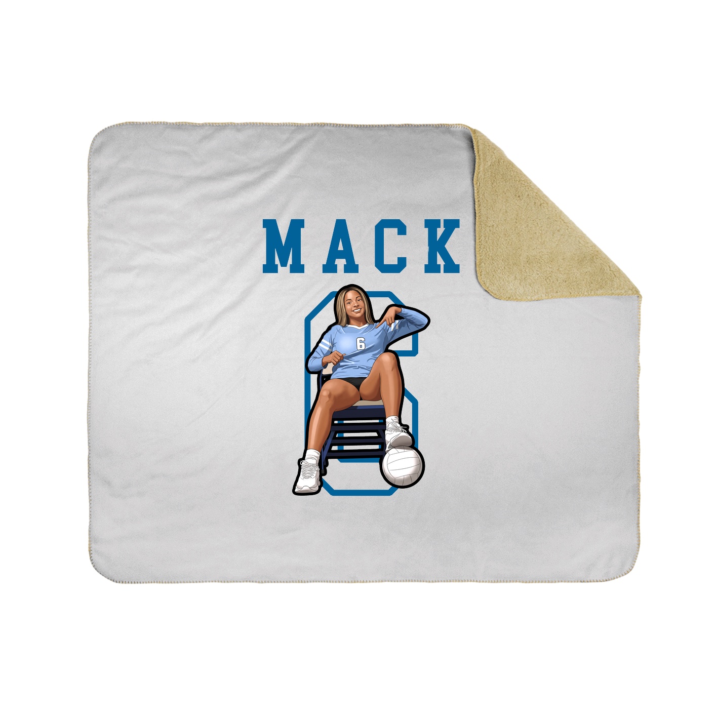 Throw Blanket — Shirsey in White