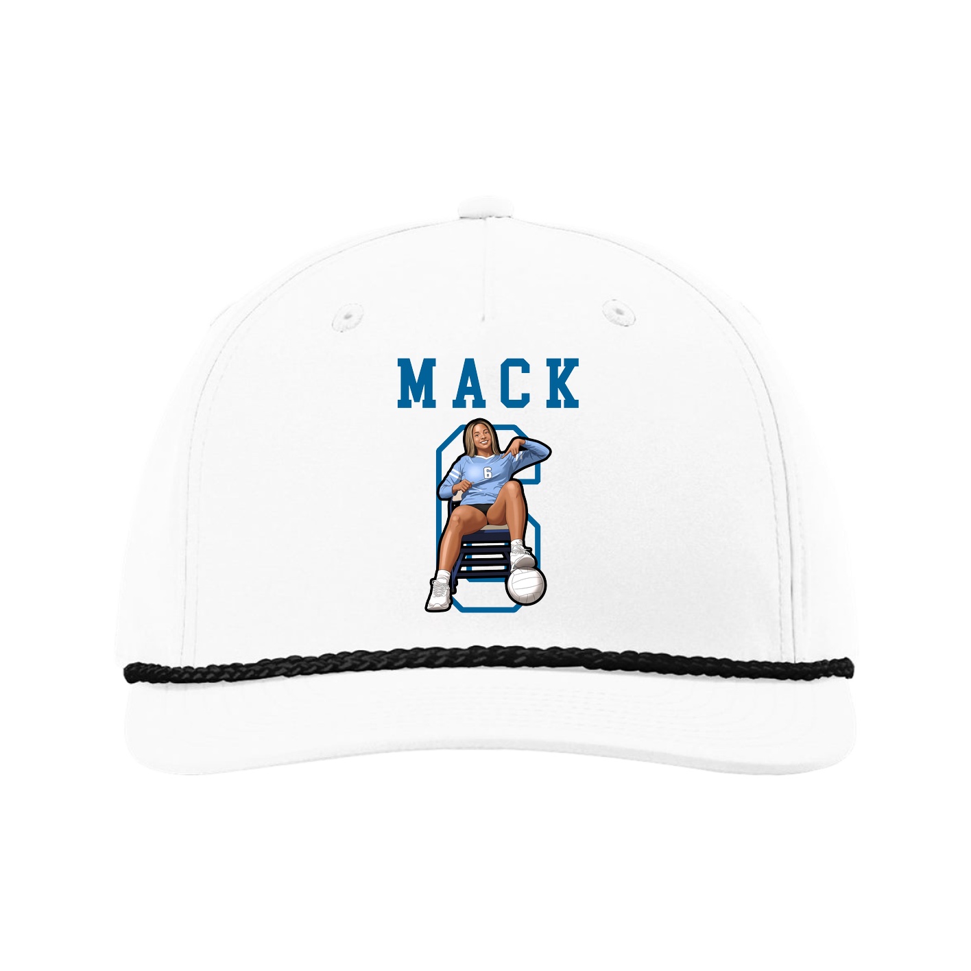 Five-Panel Classic Rope Cap — Shirsey in White
