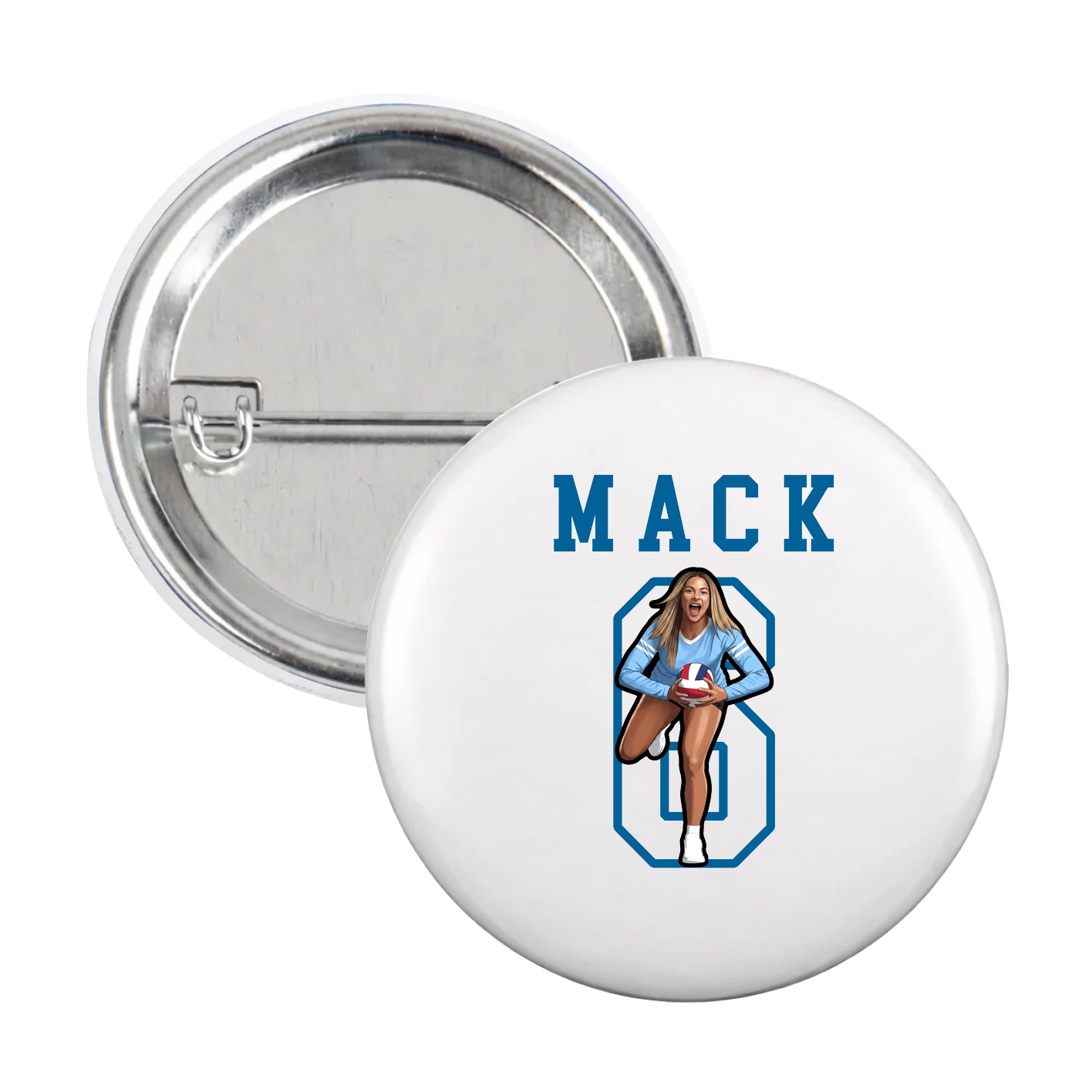 Game Day Button — Shirsey in White