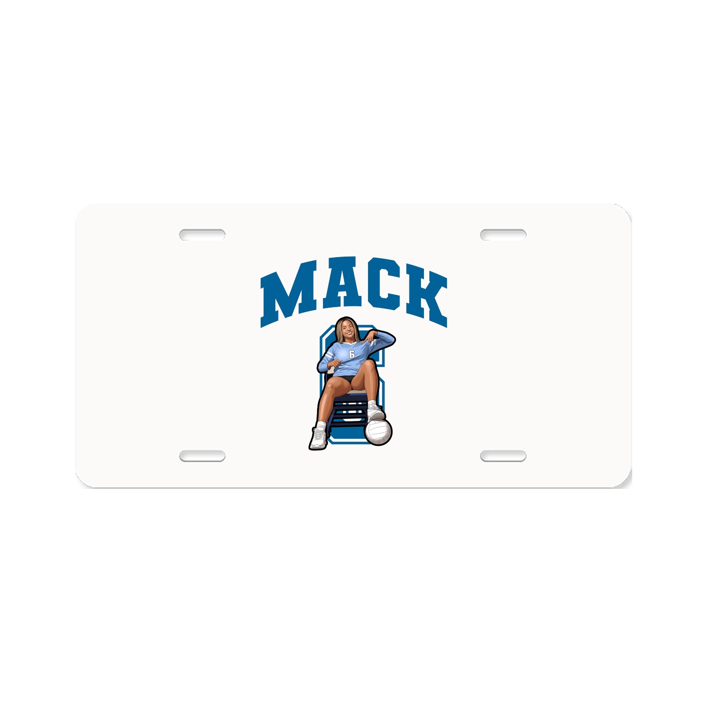 License Plate — Number in Classic