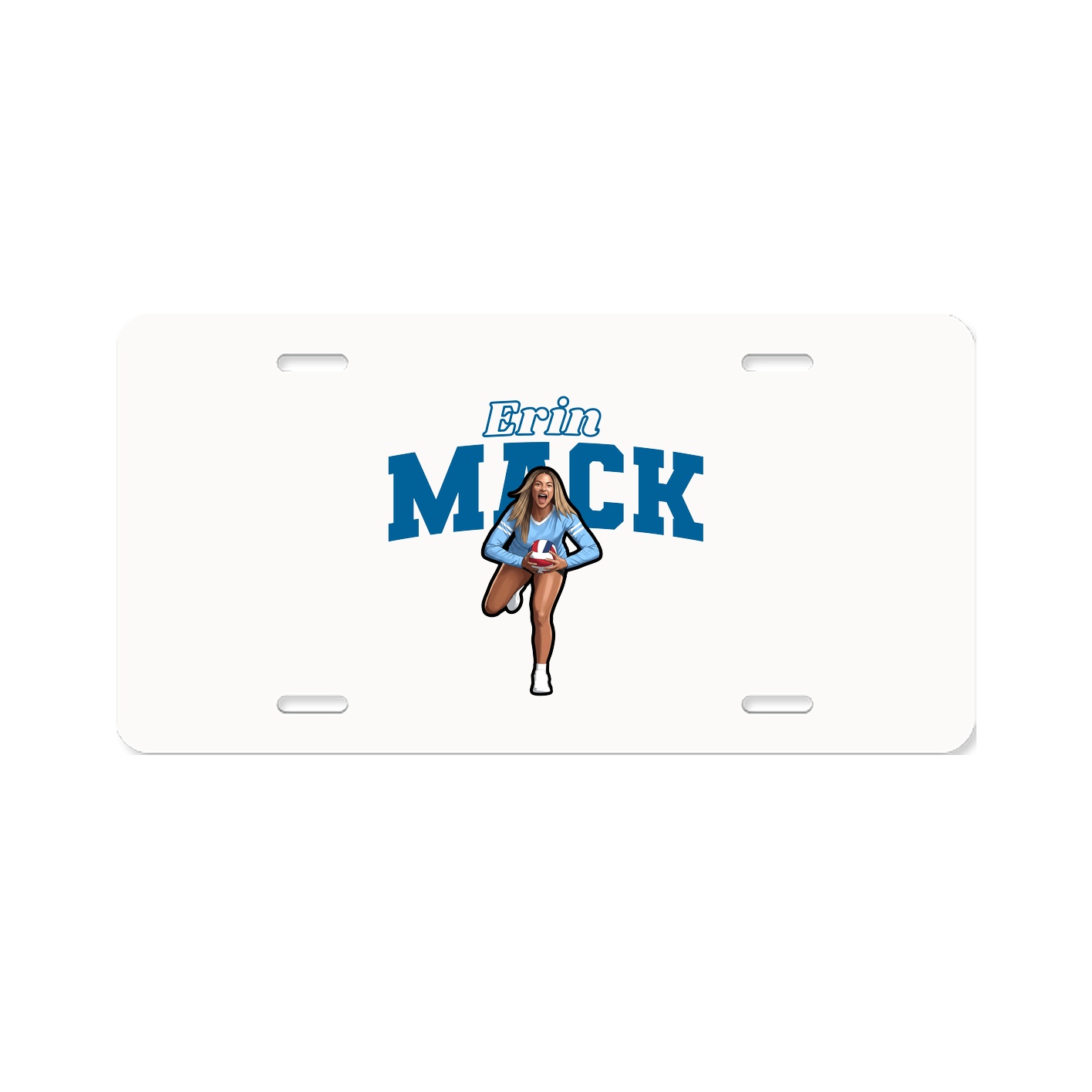 License Plate — Name Arch in Classic