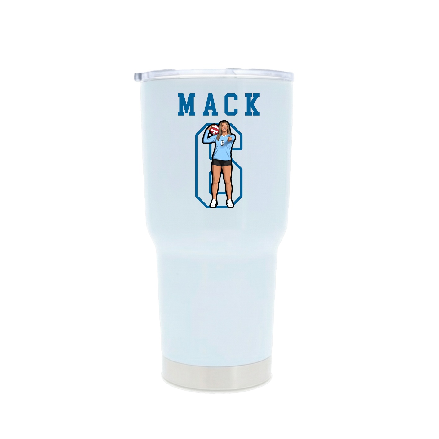 30oz Stainless Steel Tumbler — Shirsey in White