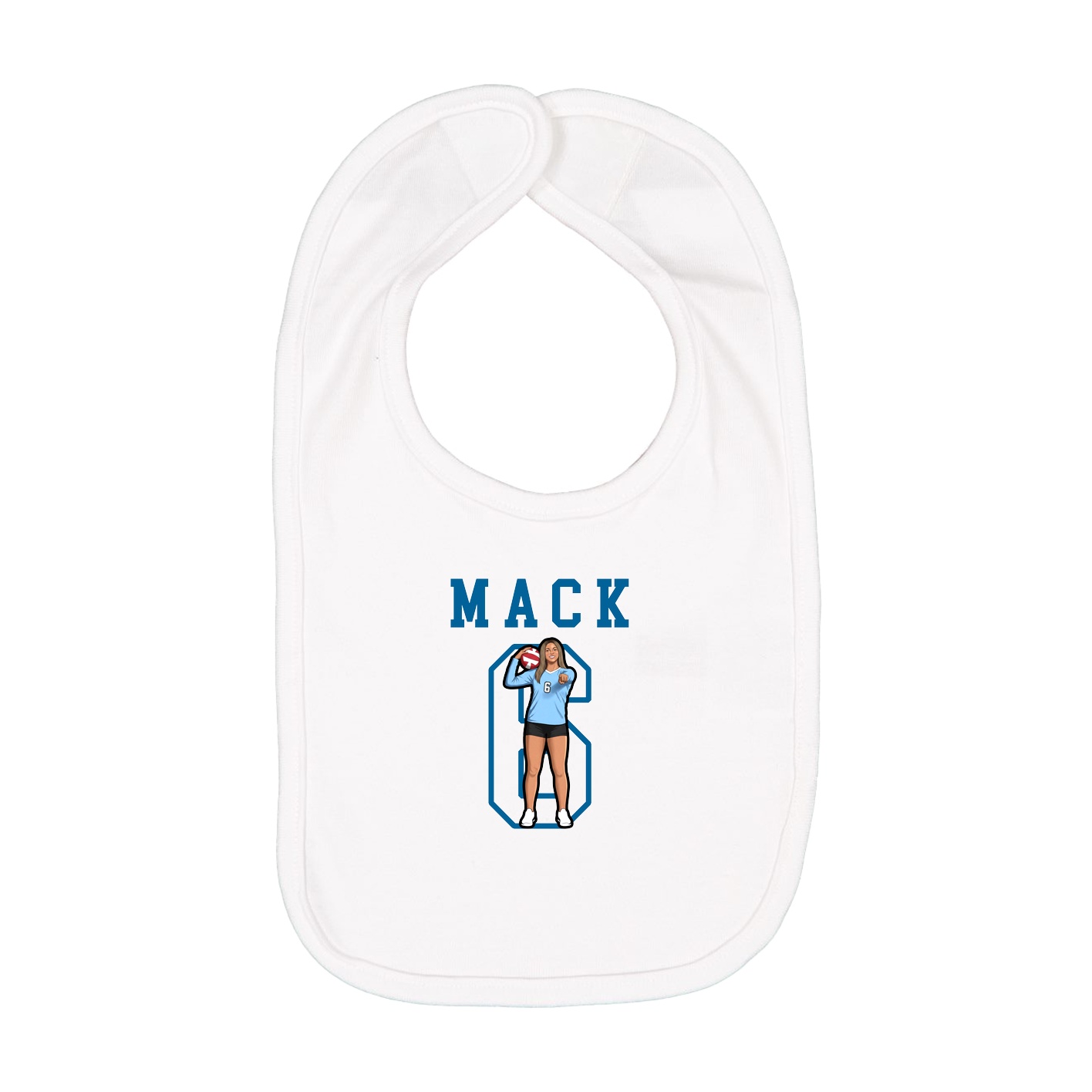 Infant Bib — Shirsey in White