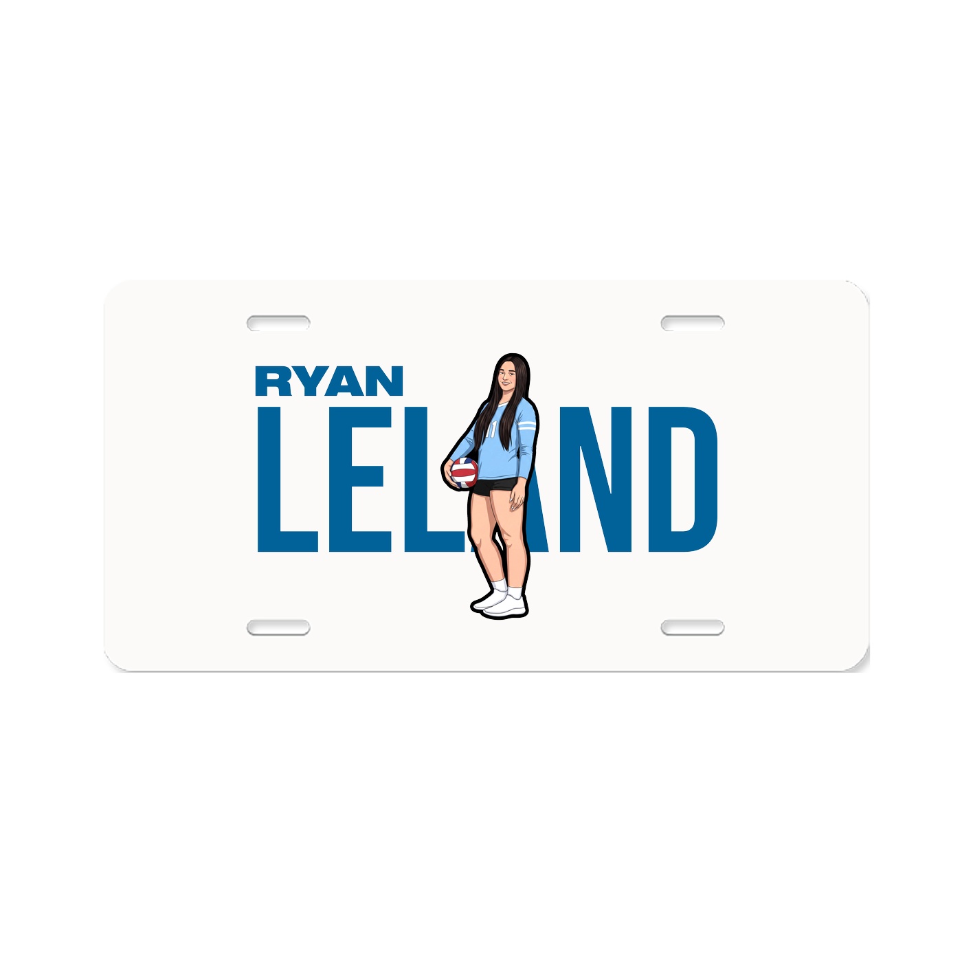 License Plate — Player Name in Classic