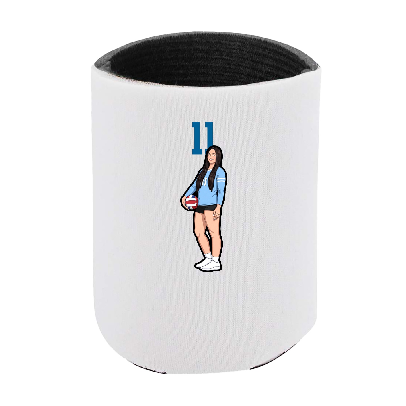 Can Holder — Number Top in White