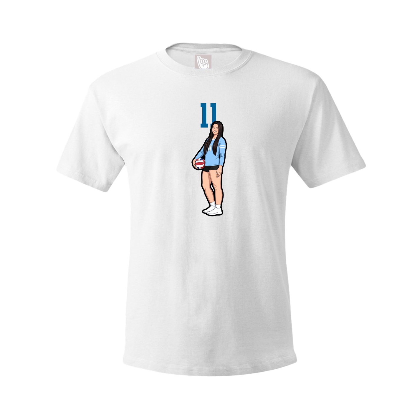 Tee — Number Top in White