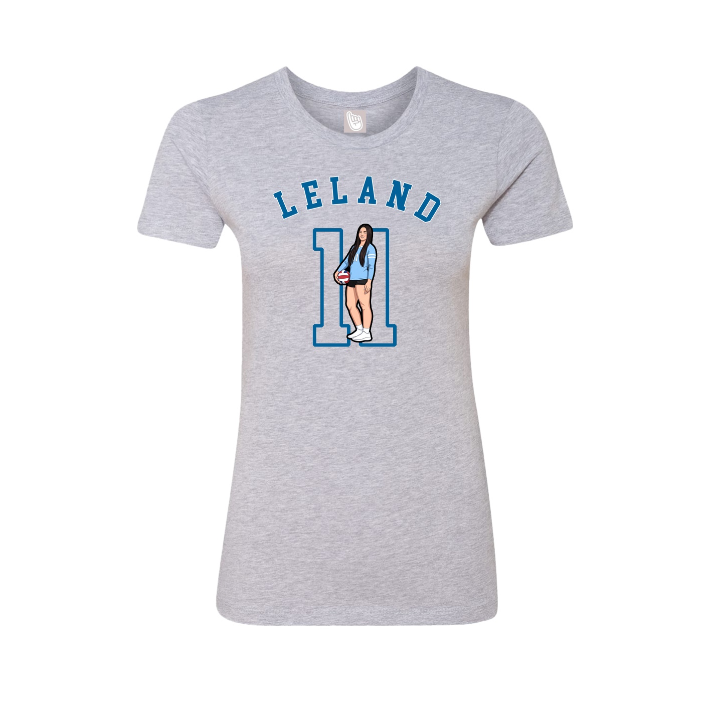 Fitted Women's Tee — Shirsey Arch in Grey