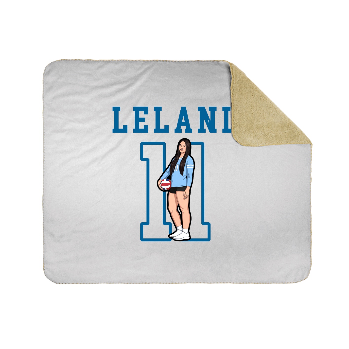 Throw Blanket — Shirsey in White