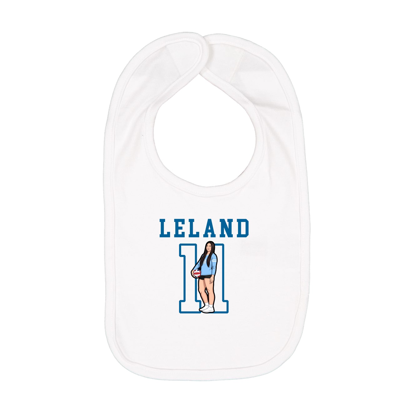 Infant Bib — Shirsey in White