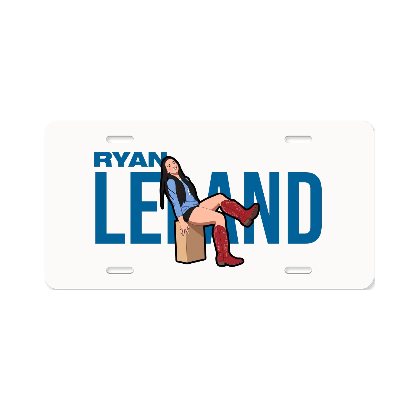 License Plate — Player Name in Classic