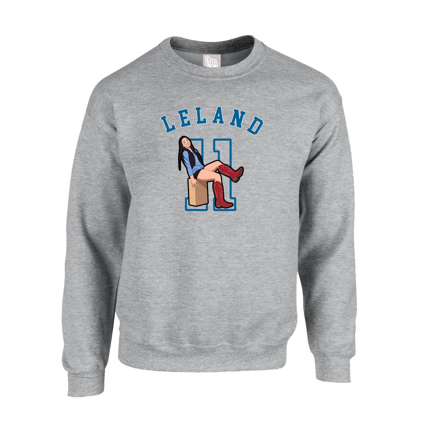 Fleece Crew — Shirsey Arch in Grey