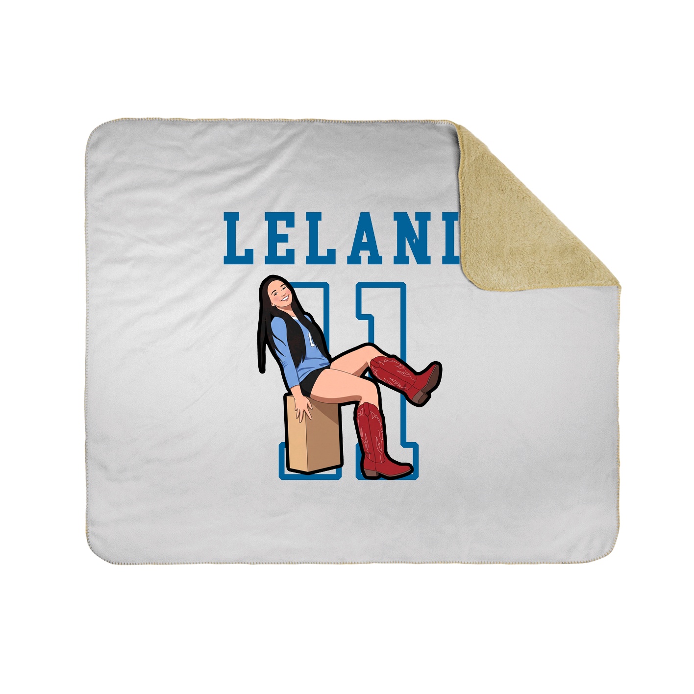 Throw Blanket — Shirsey in White