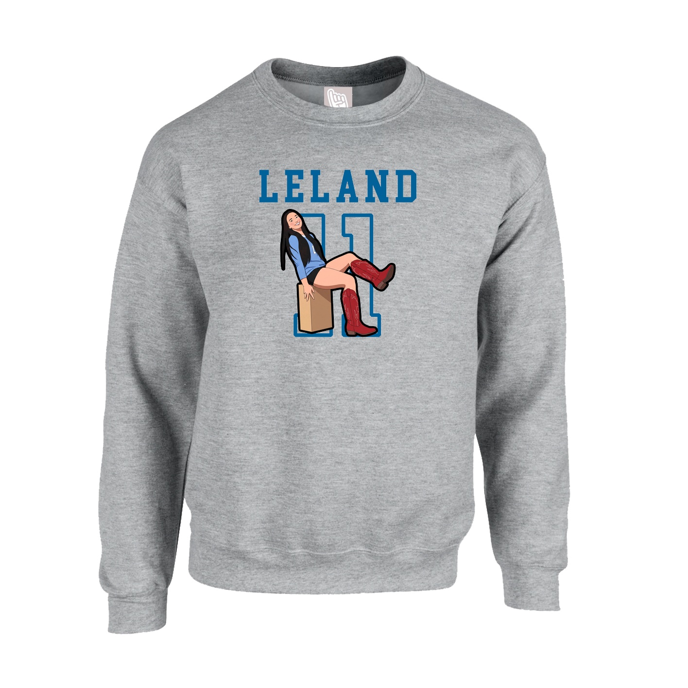 Fleece Crew — Shirsey in Grey