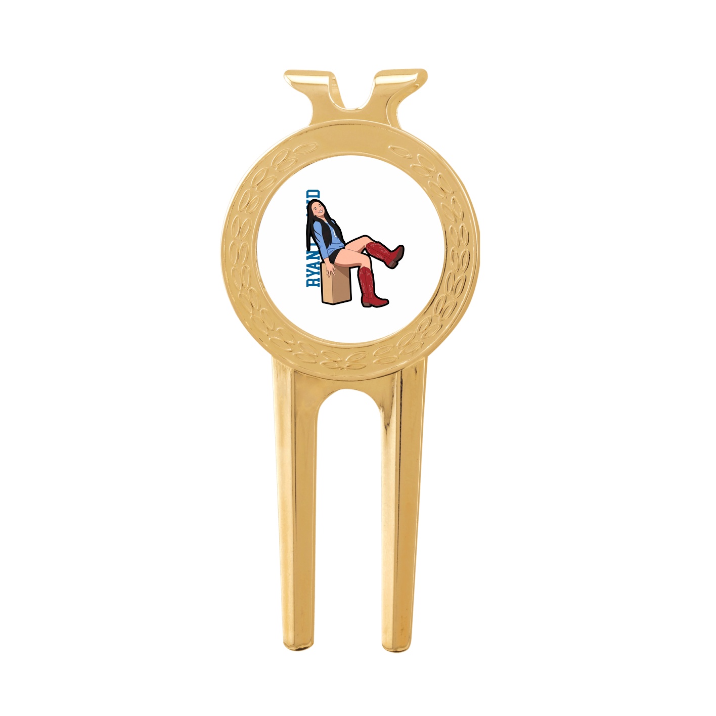 Divot Tool with Ball Marker — Name Vertical in Classic