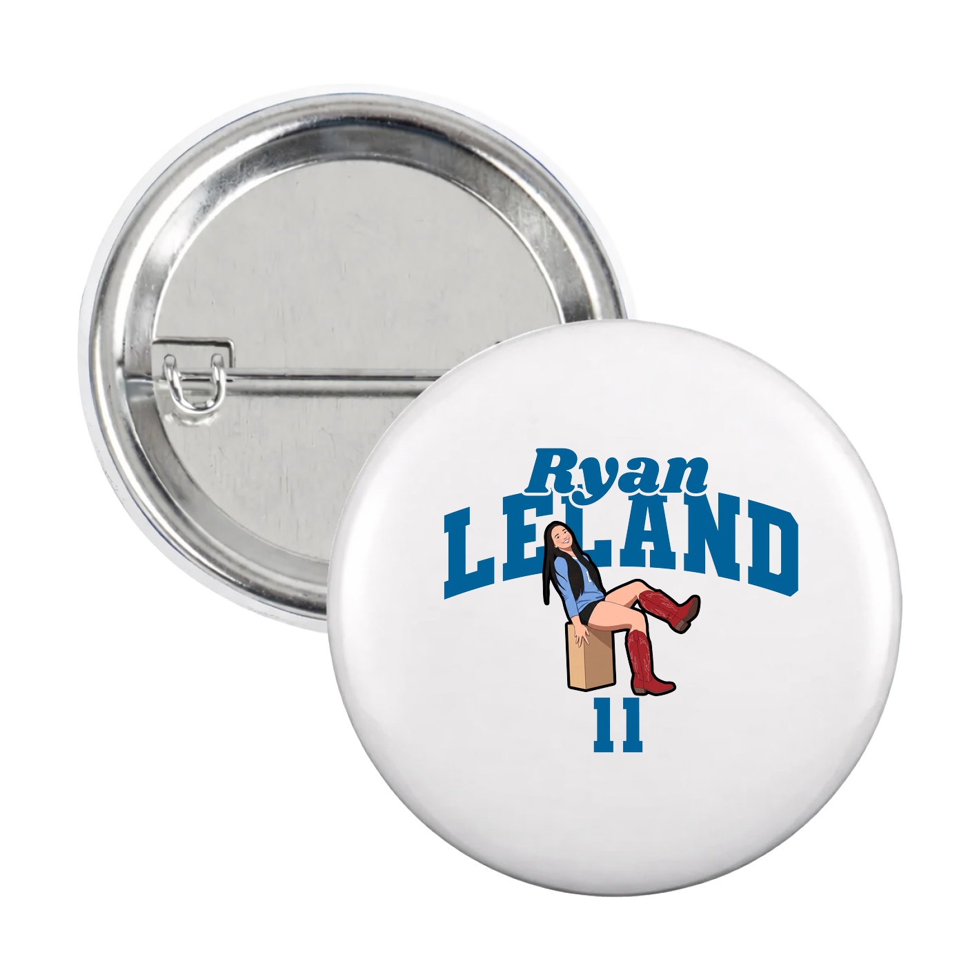 Game Day Button — Signature Arch in White