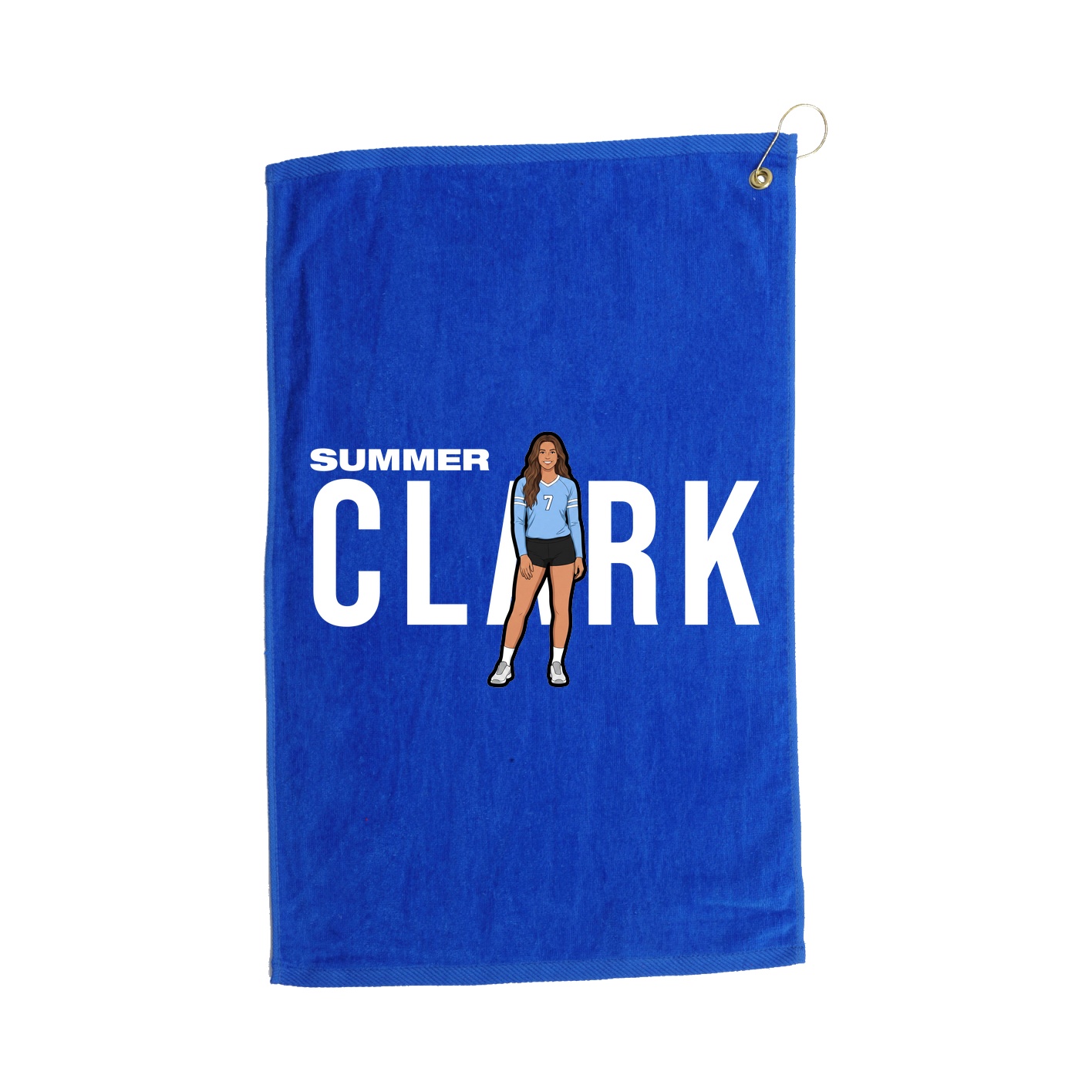 Golf Towel — Player Name in Royal