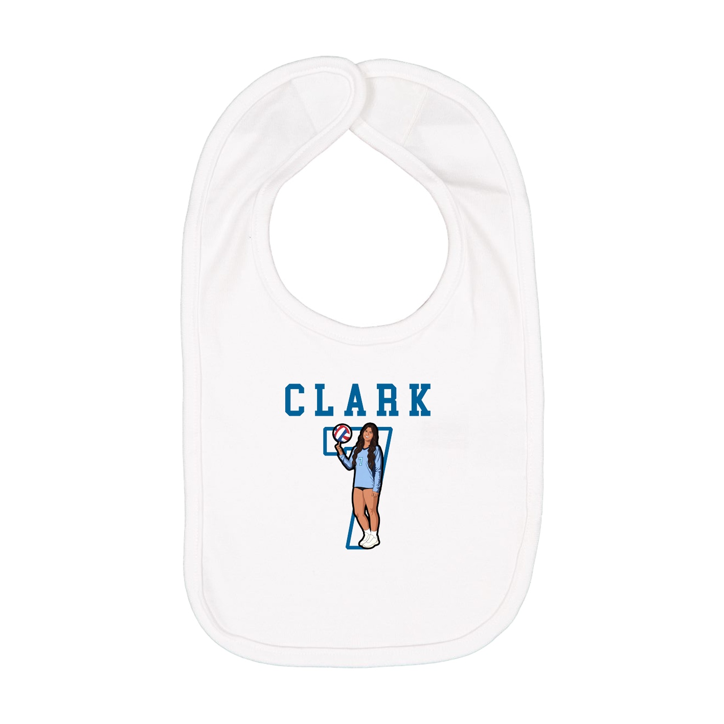 Infant Bib — Shirsey in White