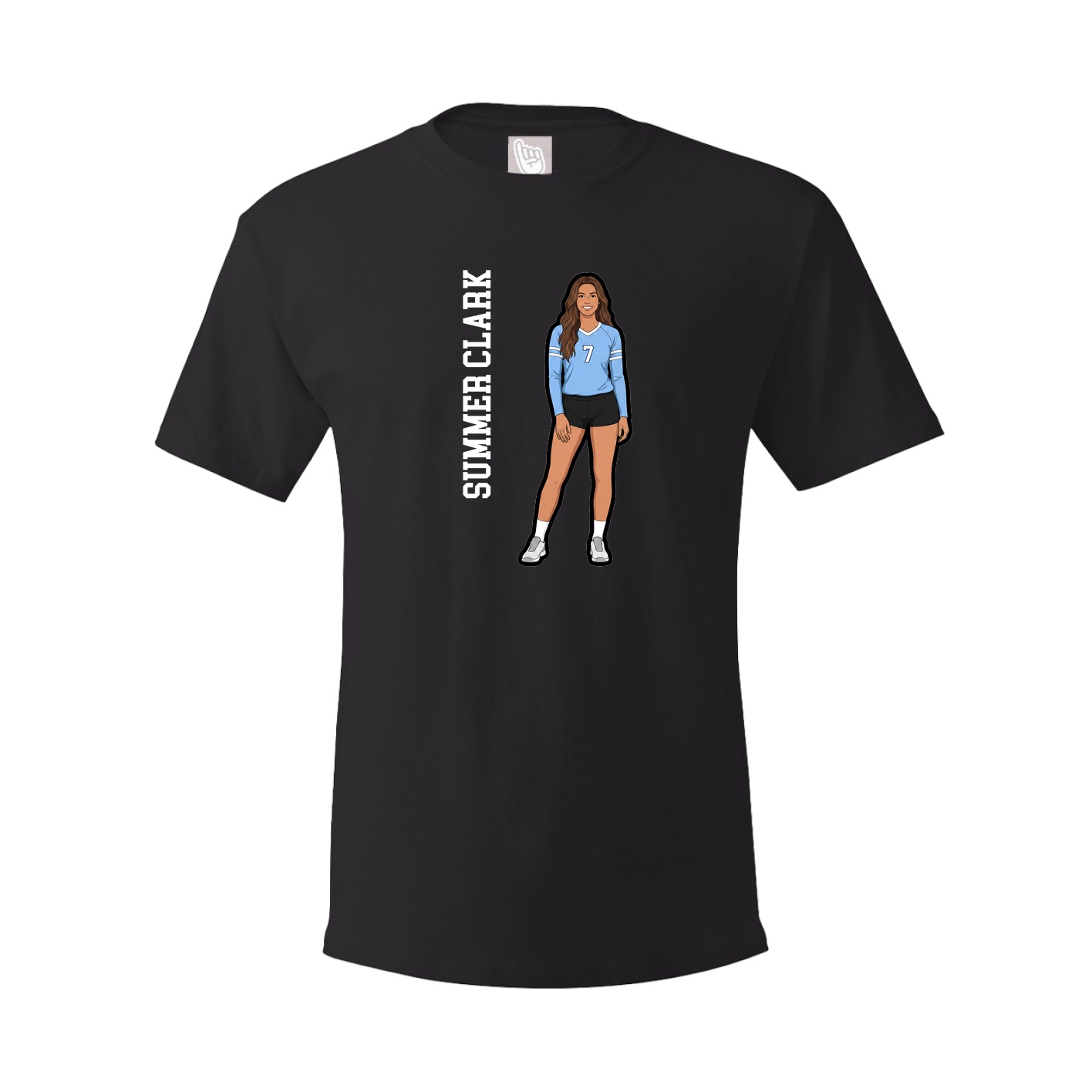 Tee — Name Vertical in Black