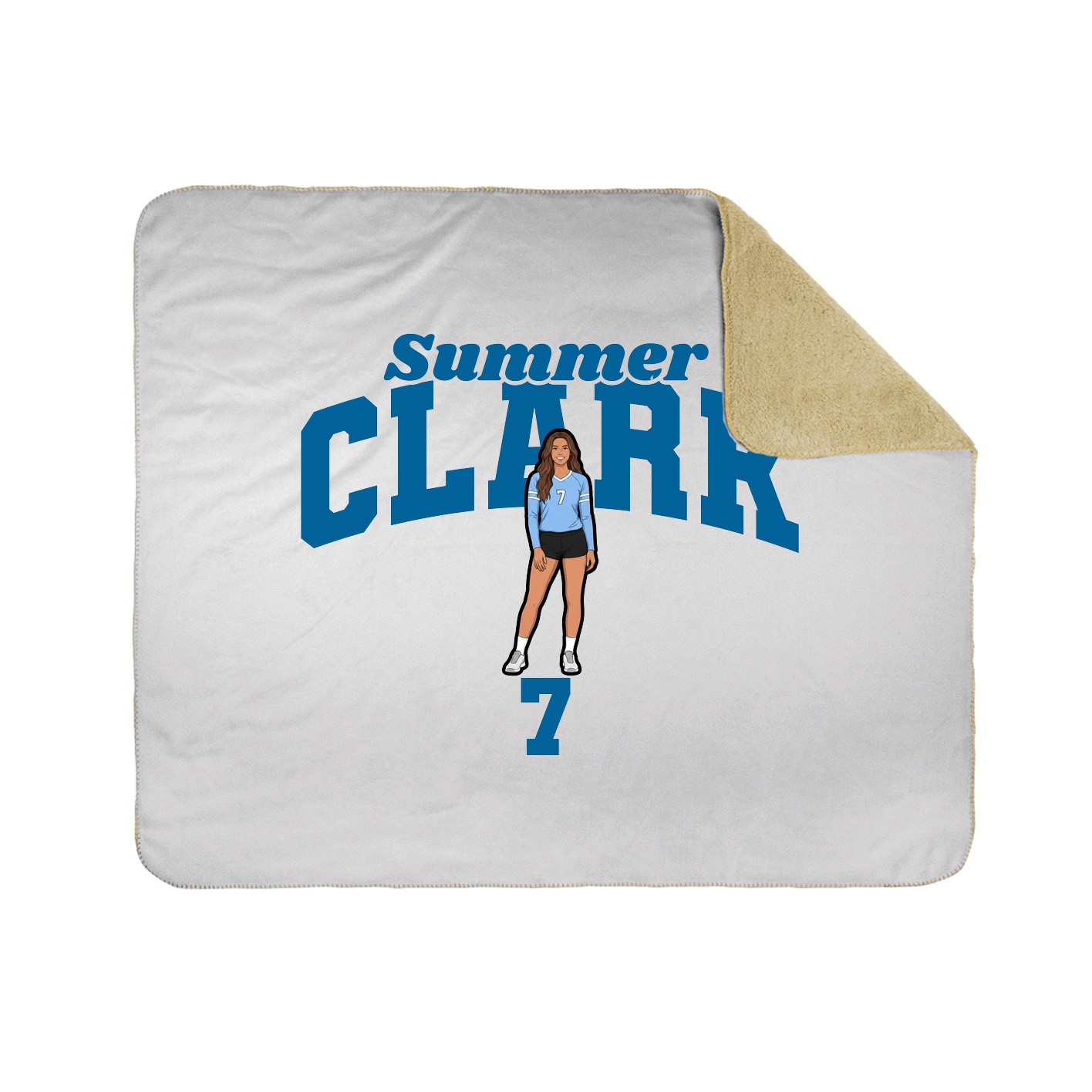 Throw Blanket — Signature Arch in White
