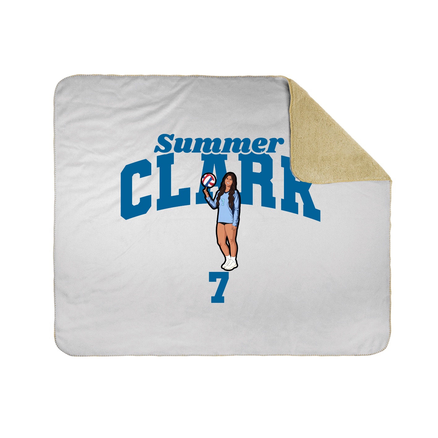 Throw Blanket — Signature Arch in White