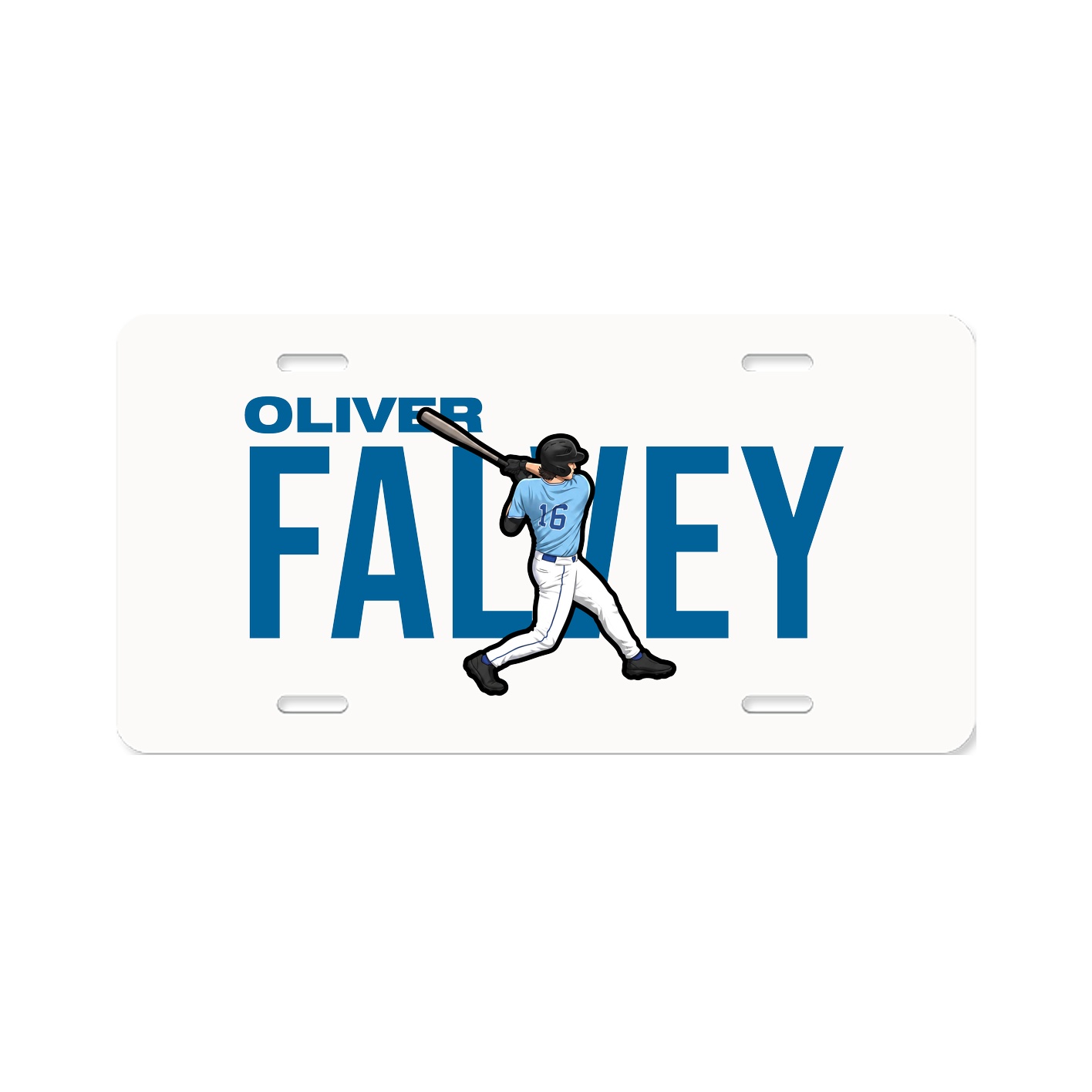 License Plate — Player Name in Classic