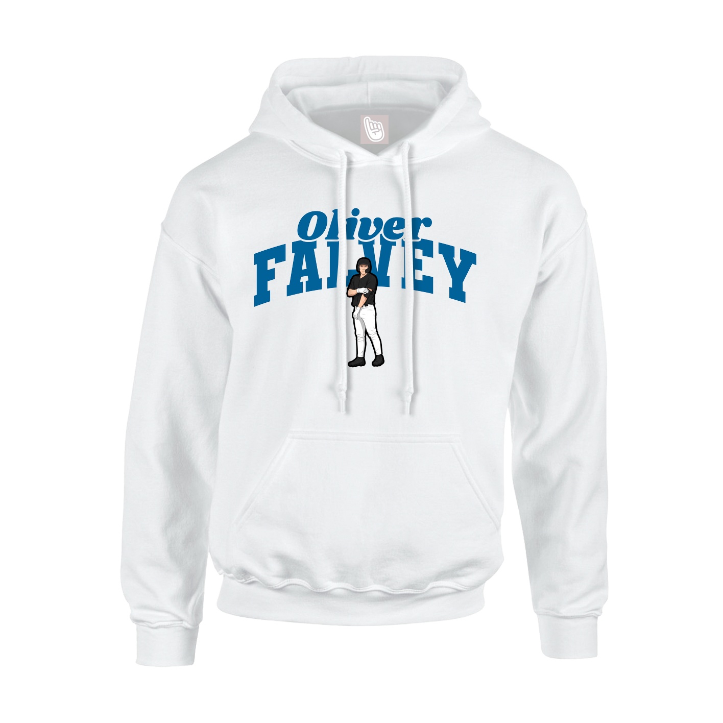 Hoodie — Signature Arch in White