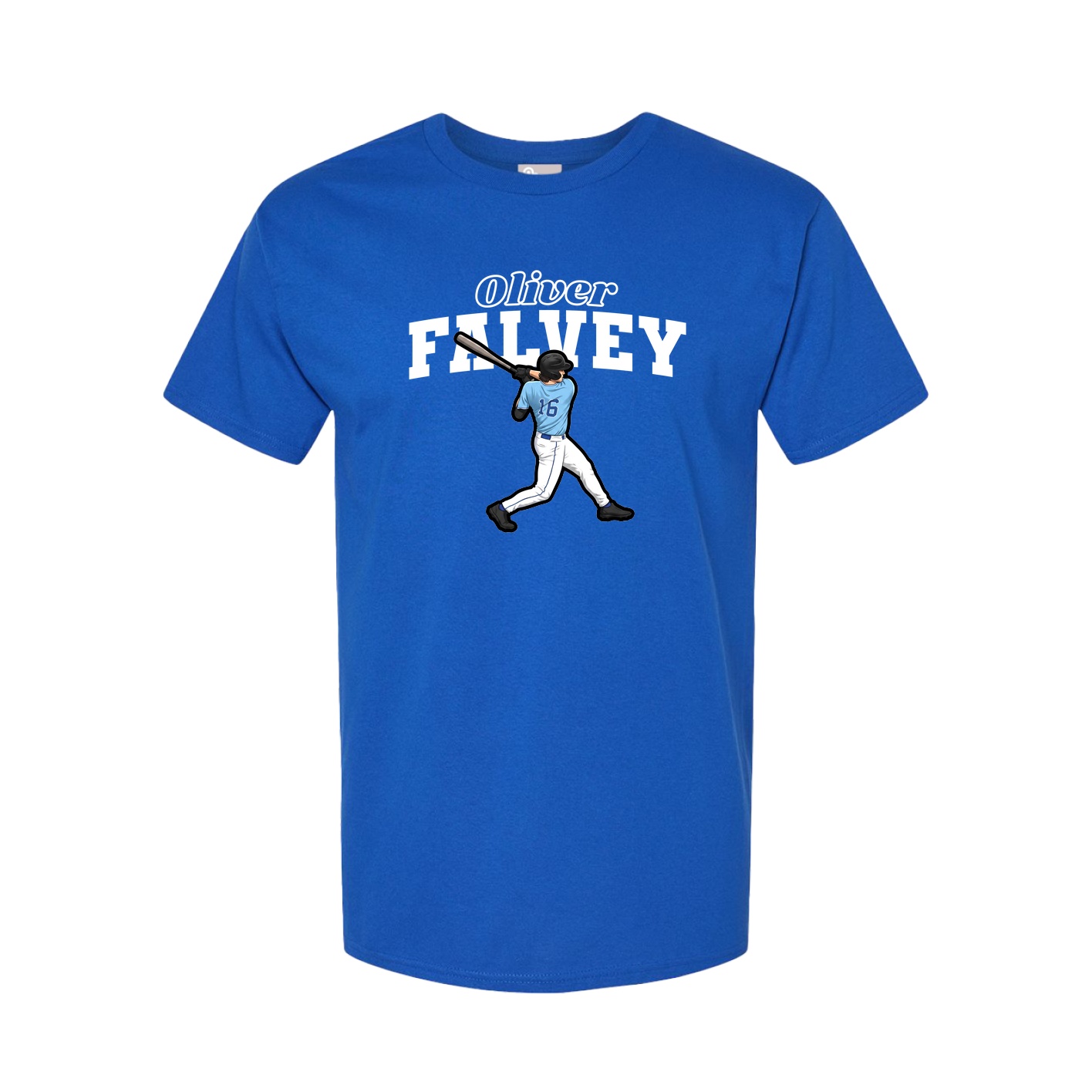 Youth Tee — Name Arch in Royal