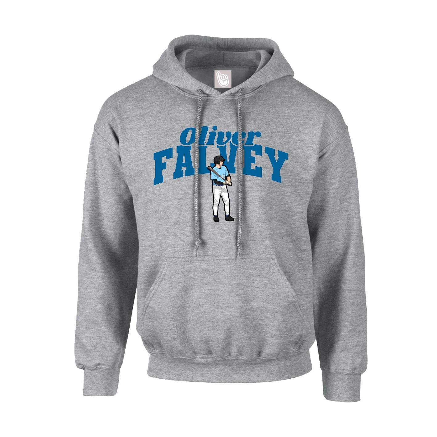 Hoodie — Signature Arch in Grey