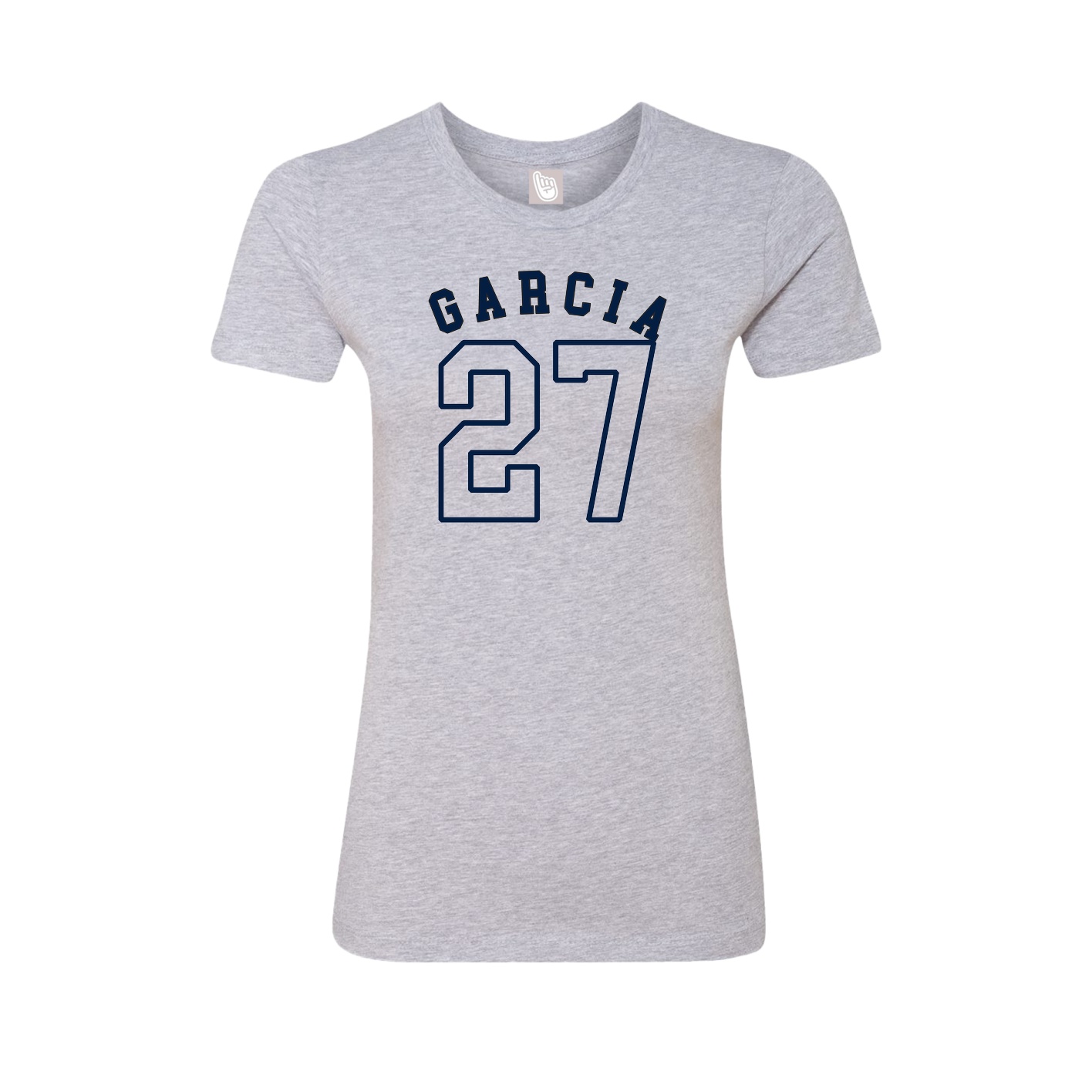 Fitted Women's Tee — Shirsey Arch in Grey