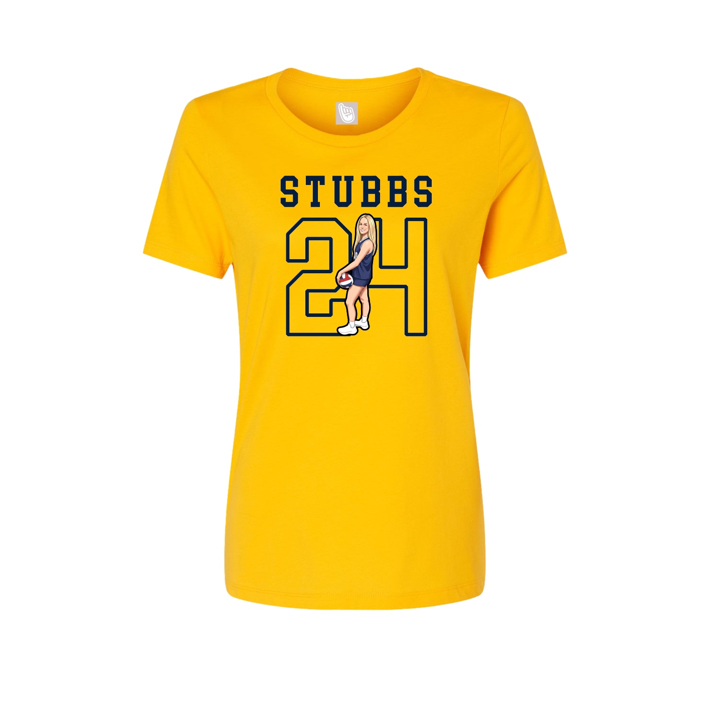Fitted Women's Tee — Shirsey in Gold