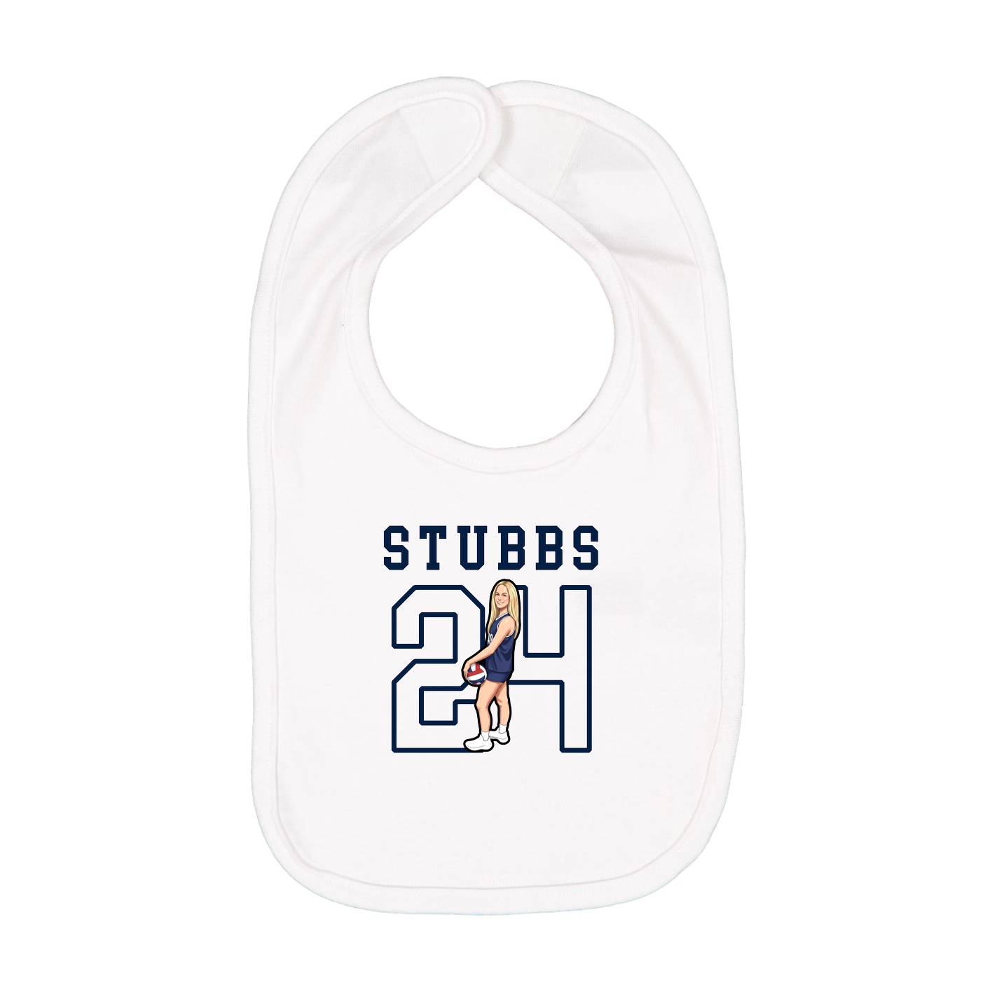 Infant Bib — Shirsey in White