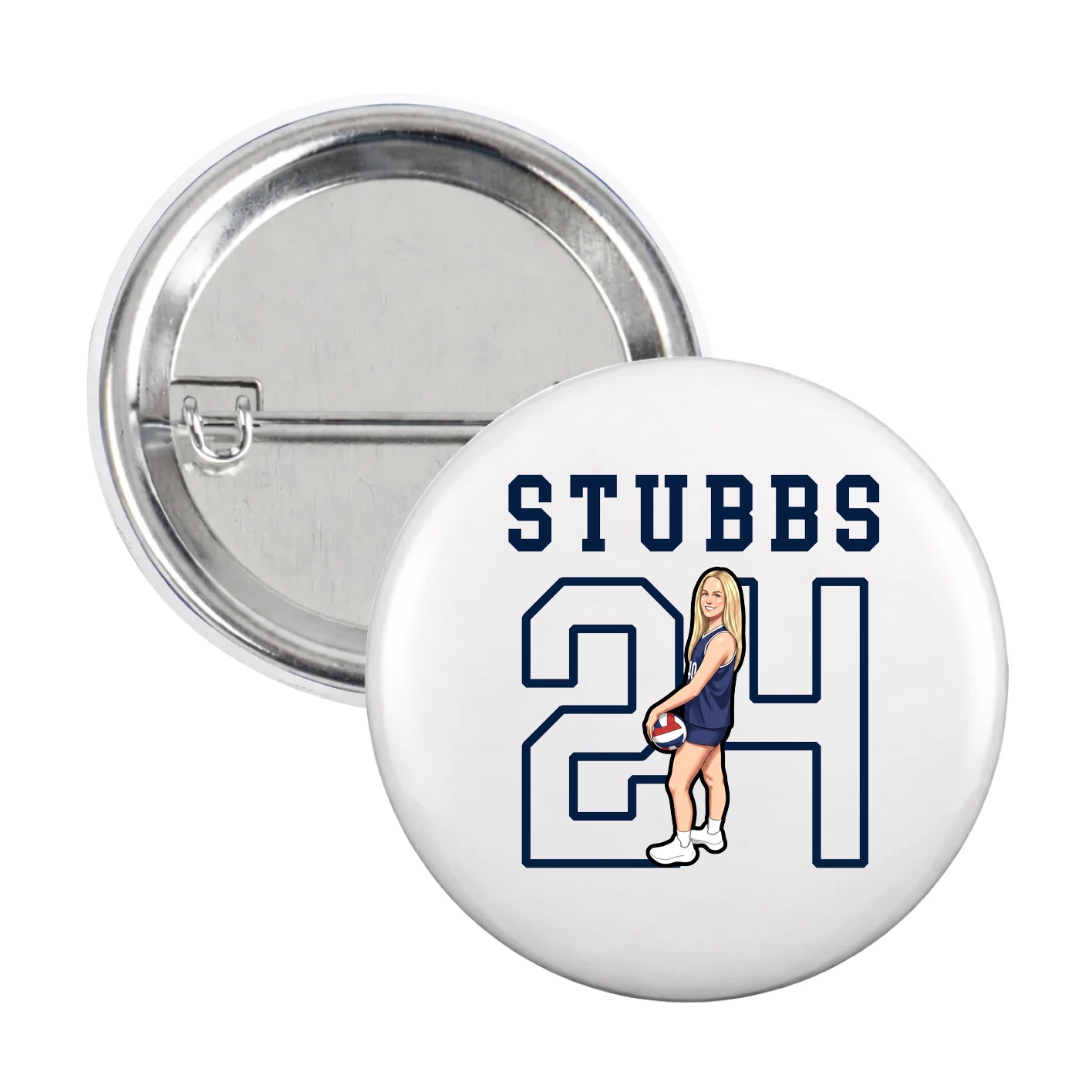 Game Day Button — Shirsey in White
